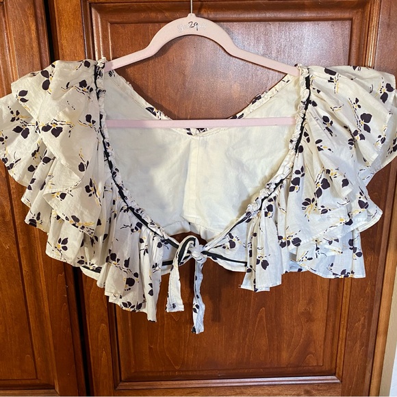 VINTAGE handmade 3 piece ruffle overskirt, top, and briefs. AMAZING - Picture 3 of 4